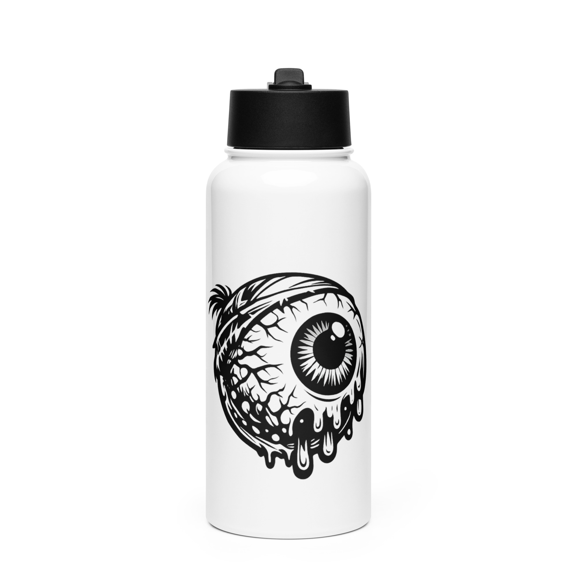 Stainless steel water bottle with a straw lid - Image 2