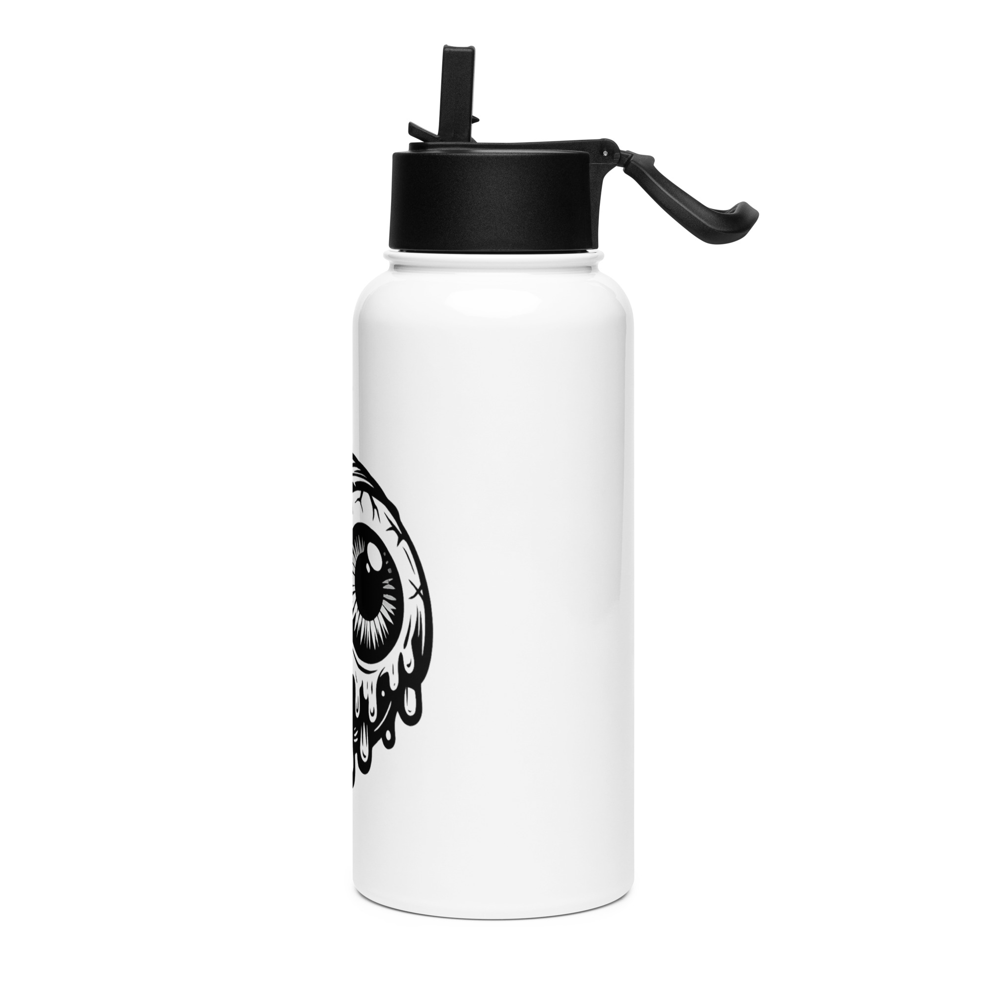 Stainless steel water bottle with a straw lid - Image 3