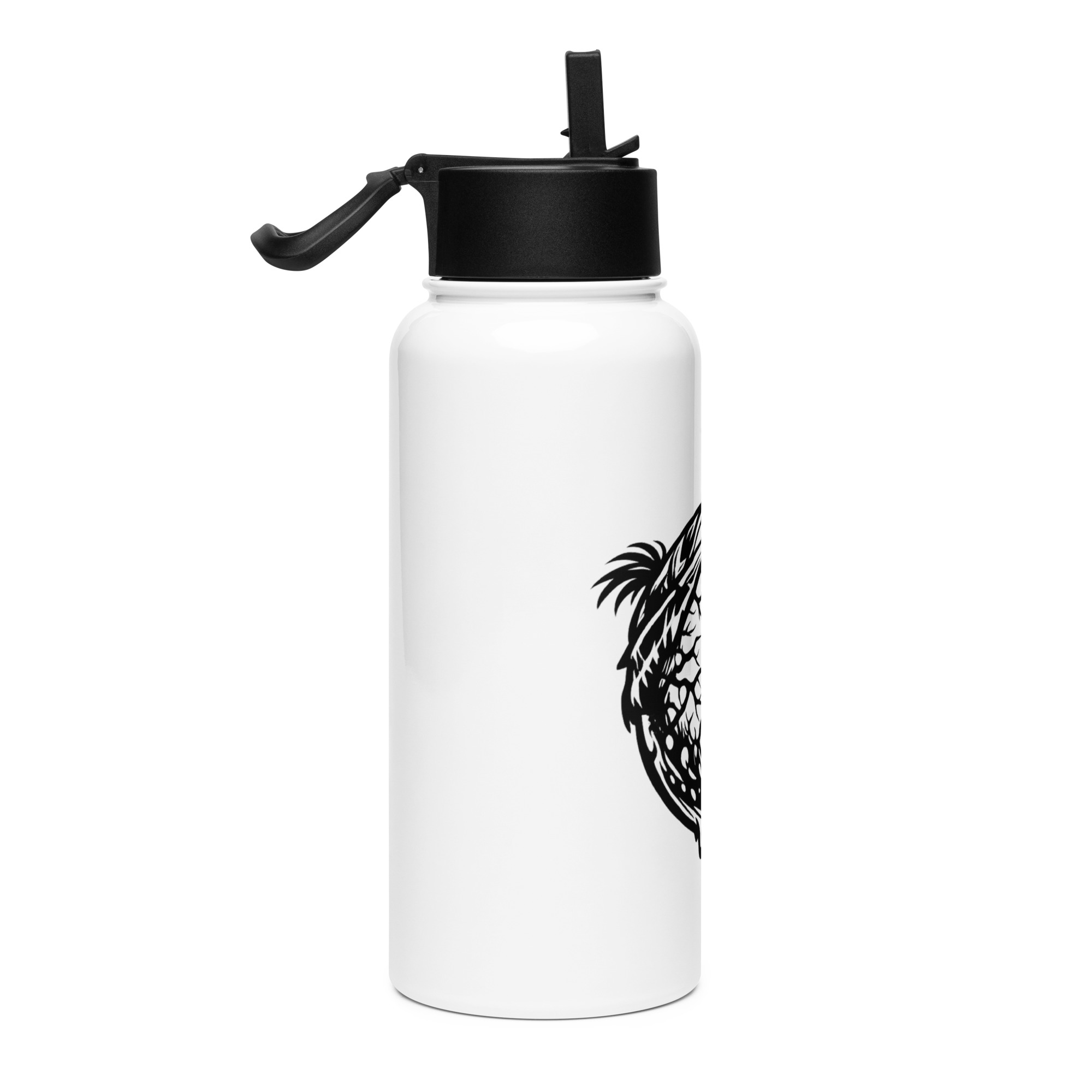 Stainless steel water bottle with a straw lid - Image 4