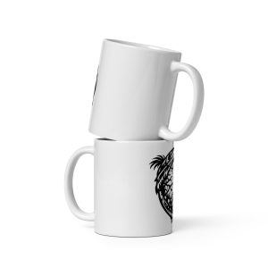 White glossy mug